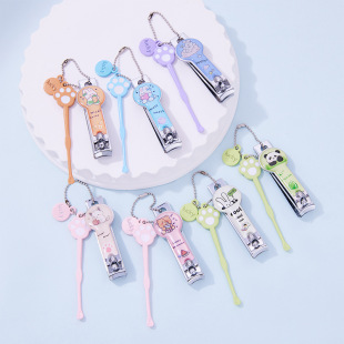 Cute cat claw ear scoop cartoon nail cutter chain design suit ear canal cleaning does not hurt the ear manicure neat