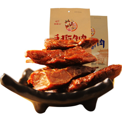 蓬江手撕牛肉干重庆特产即食肉类风干香辣牛肉零食批发牛肉条代发