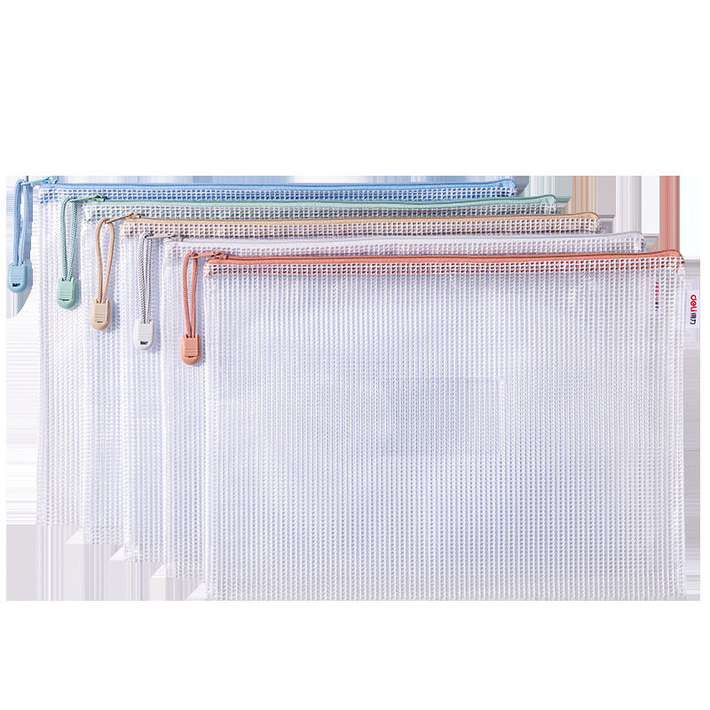 Bolsa de cremallera de la disciplina de la división de la disciplina contiene bolsas de archivos a4 a prueba de agua de espesor transparente para estudiantes 63481 / a