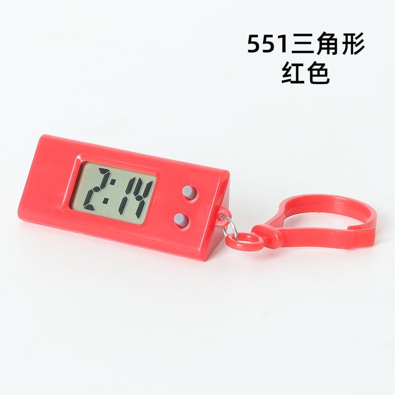 学生試験の小さい掛け時計の簡単なキーホルダーの携帯電子時計は時間の日のミニ電子時計を表示します。|undefined