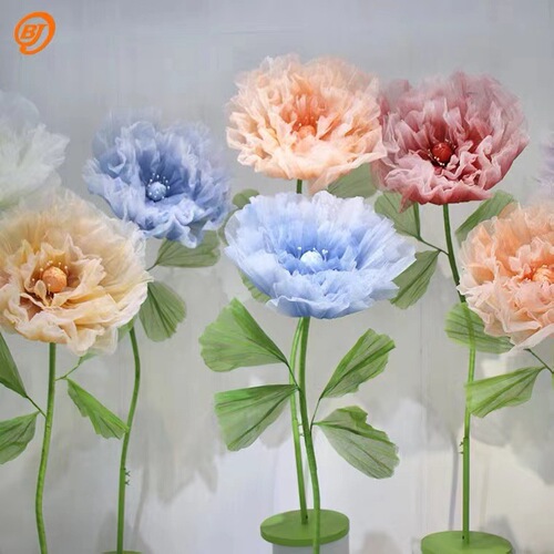 New Model Wedding Prop for Multiple Realms - Large Wedding Paper Flower Decorative Stage Setting with Mechanical Automatic Opening and Closing Flowers