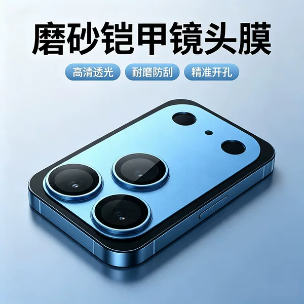 Suitable for Apple armor matte lens film 18promax rear camera protector 18pro metal armor