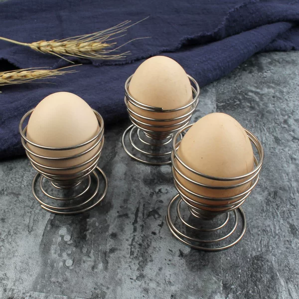 Stainless Steel Spring Egg Holder Thickeneded Steamed Egg Rack Makeup Egg Makeup Egg Cup Thickeneded Steel Wire Duck Egg Holder