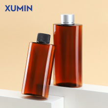 现货旭敏化妆品包材150ml扁圆爽肤水纯露瓶子 200毫升透茶PET盖瓶