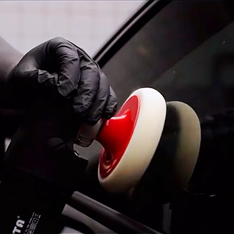 抛光轮粘盘M14不锈钢抛光托盘自吸盘100-125自粘打磨机羊毛抛光盘