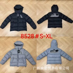 跨境冬季Trapstar连帽男女款街潮虎头标棉服街头嘻哈时尚外套棉服