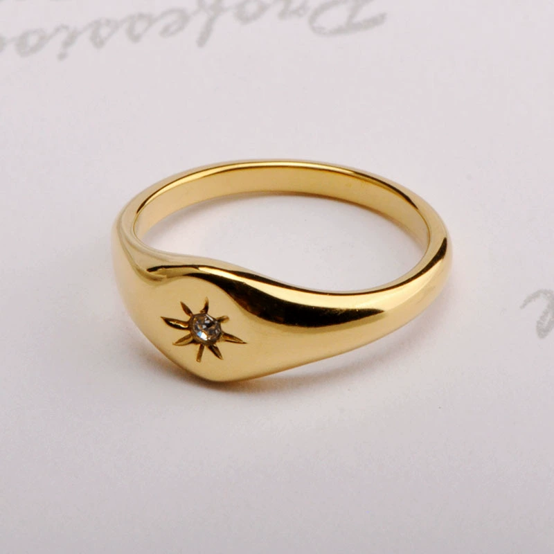 three dimensional ring stainless steel for men and women, universal accessory, European style