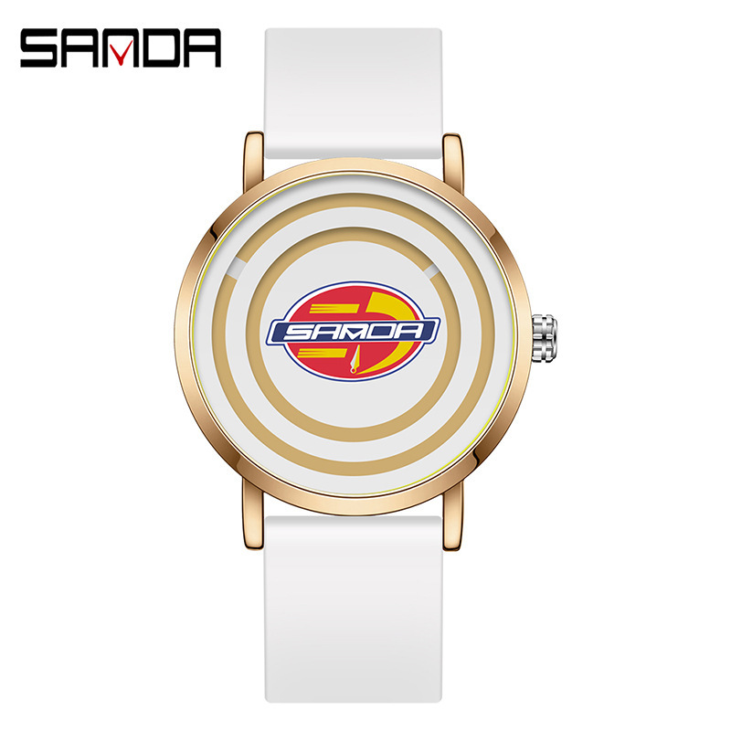Sanda SANDA3210 banda de silicona para hombres y mujeres reloj moda cool personalidad simple reloj deportivo para niños