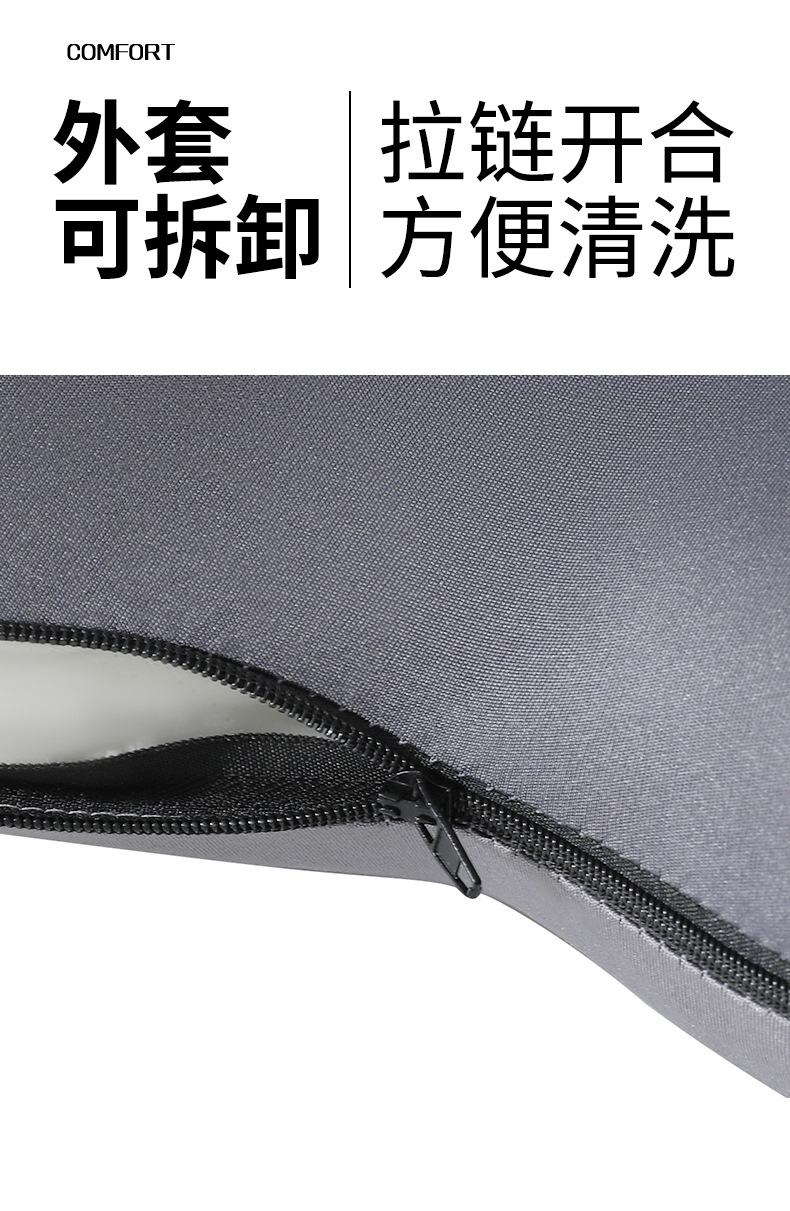 Cross-Border Big Head Rabbit Lumbar Support Office Cushion Memory Foam Car Lumbar Pad Cute Seat Back Cushion