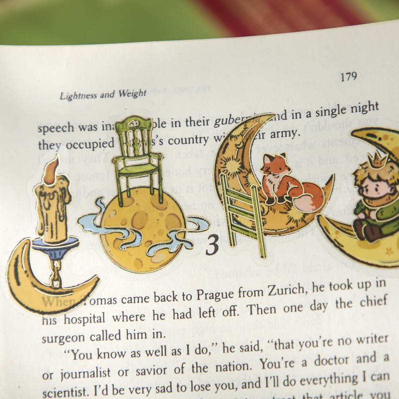 Mr. Paper Cute Rose Theme Sticker Pack Star Dream Fairy Tale Book Series Handbook Material DIY Sticker Pack