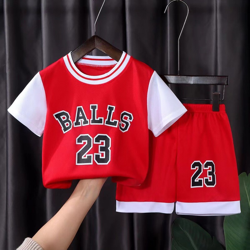 Children's Sportswear Sports suit Summer Boys' Quick-drying Basketball Suit Girls' Short-sleeved Summer Shorts Two-piece Set Children's Sportswear Sports suit Summer Boys' Quick-drying Basketball Suit Girls' Short-sleeved Summer Shorts Two-piece Set