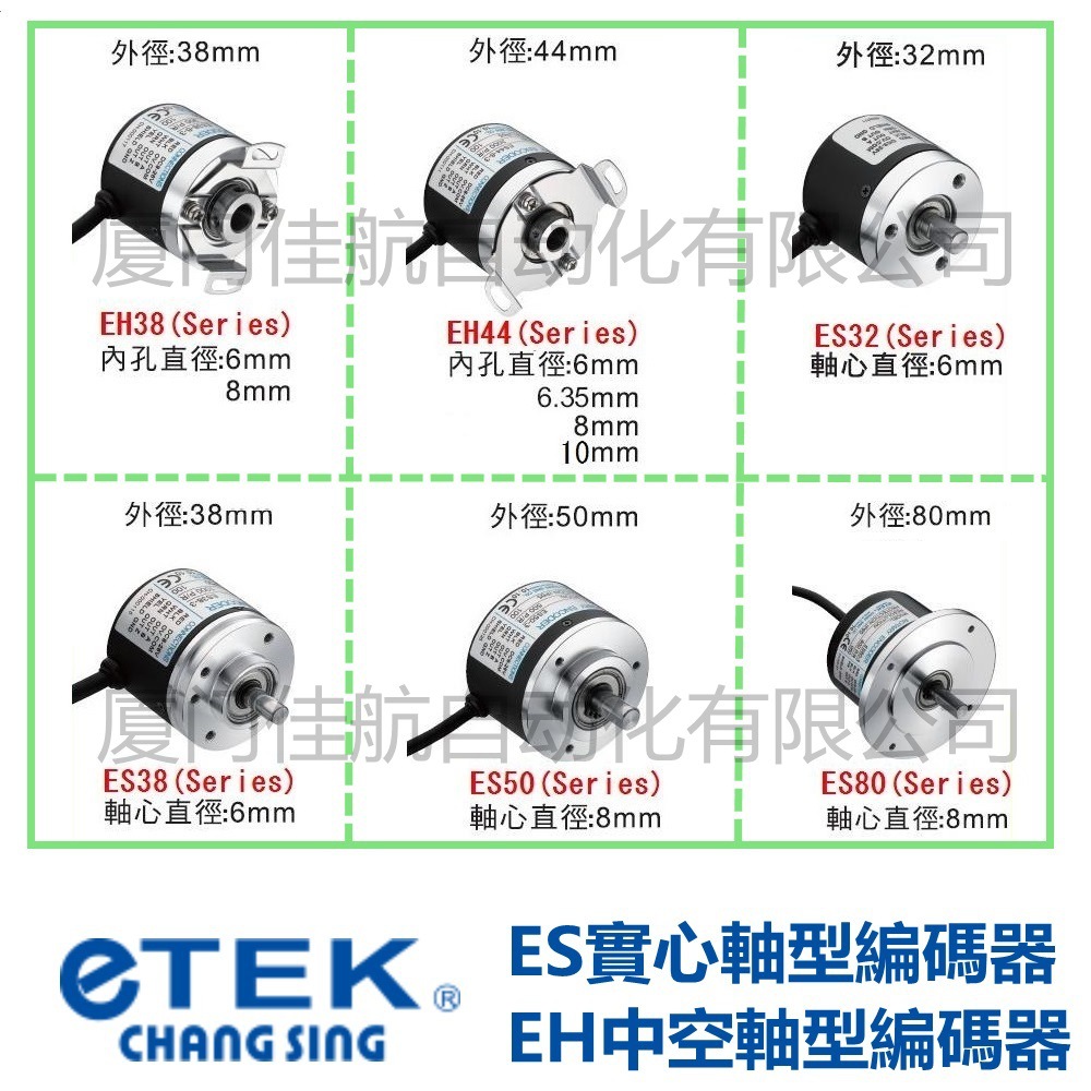 ROTARY ENCODER eTEK 台湾ES50 编码器 CHK-HK-50 ES50-360-3-P