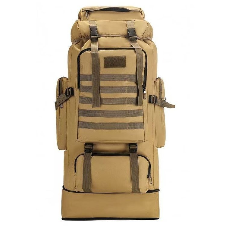 Mochila de deportes al aire libre de gran capacidad al por mayor de fábrica, nueva mochila táctica de camuflaje, bolsa de camping de montañismo a prueba de salpicaduras
