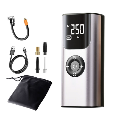 Pump Wireless Power Bank — Hava nasosu - neutral-qs002-air-pump-silver-wireless-model-english-version