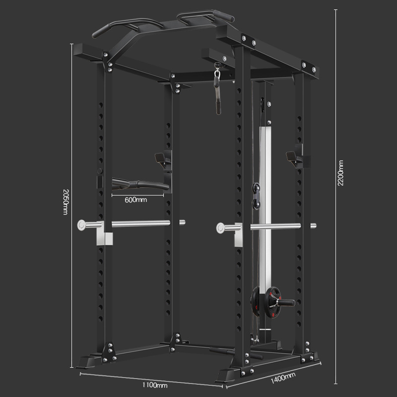 Marco de entrenamiento Squat rack Press de Banco banco de peso Squat rack hard pull Hogar libre multifuncional equipo de fitness integral