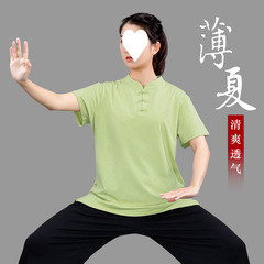 夏の薄い太拳服女性の新しい太拳八段錦練習服ワンピース直販卸売クロスボーダーホットセールメーカー