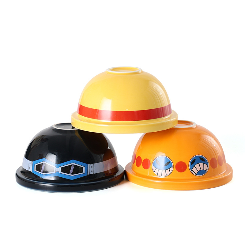 Animación One Piece Luffy sombrero de paja de dibujos animados tazas de cerámica domésticas cucharas de ramen cucharas de postres cucharas de sopa cucharas de fideos