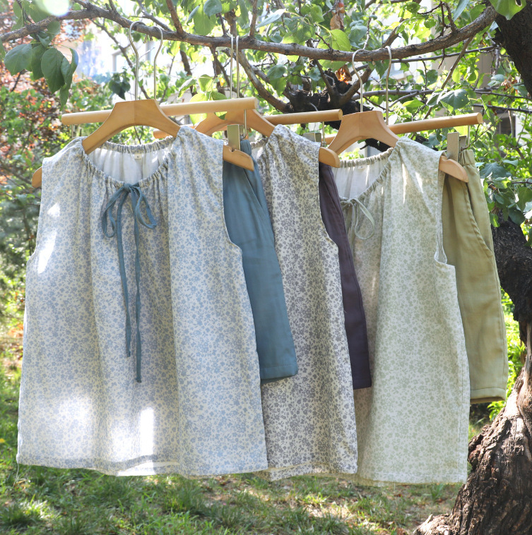 Loose and Comfortable Large-Size Women's Home Wear, Made of Pure Cotton Double-Layer Gauze, Suitable for Spring and Summer, Can Be Worn Outside