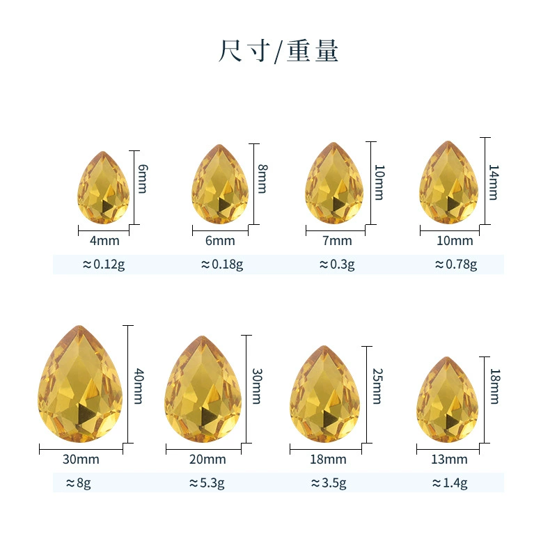 Glass phone case drop-shaped, decorations, 100 pieces