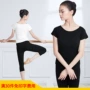芭蕾舞修身圆领成人练功服