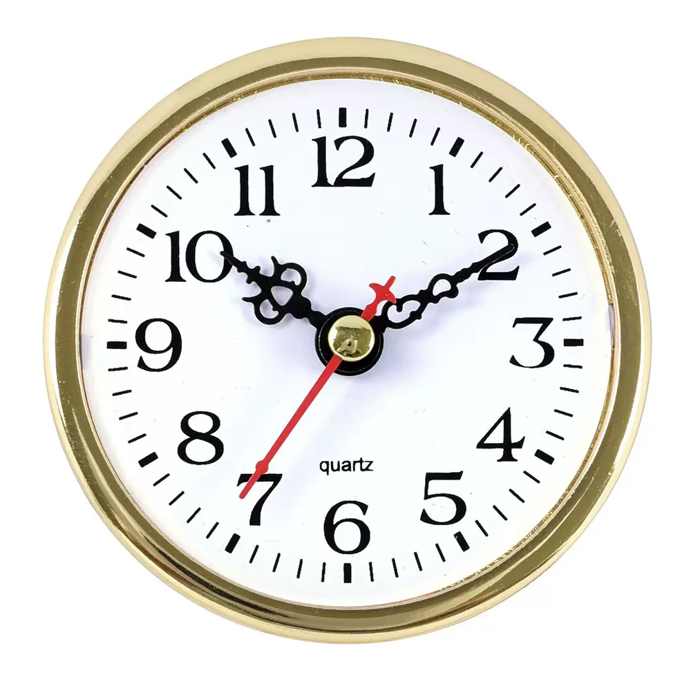 厂家直供8CM工艺品钟胆钟头钟表配件镶嵌式插入式工艺品钟胆静音