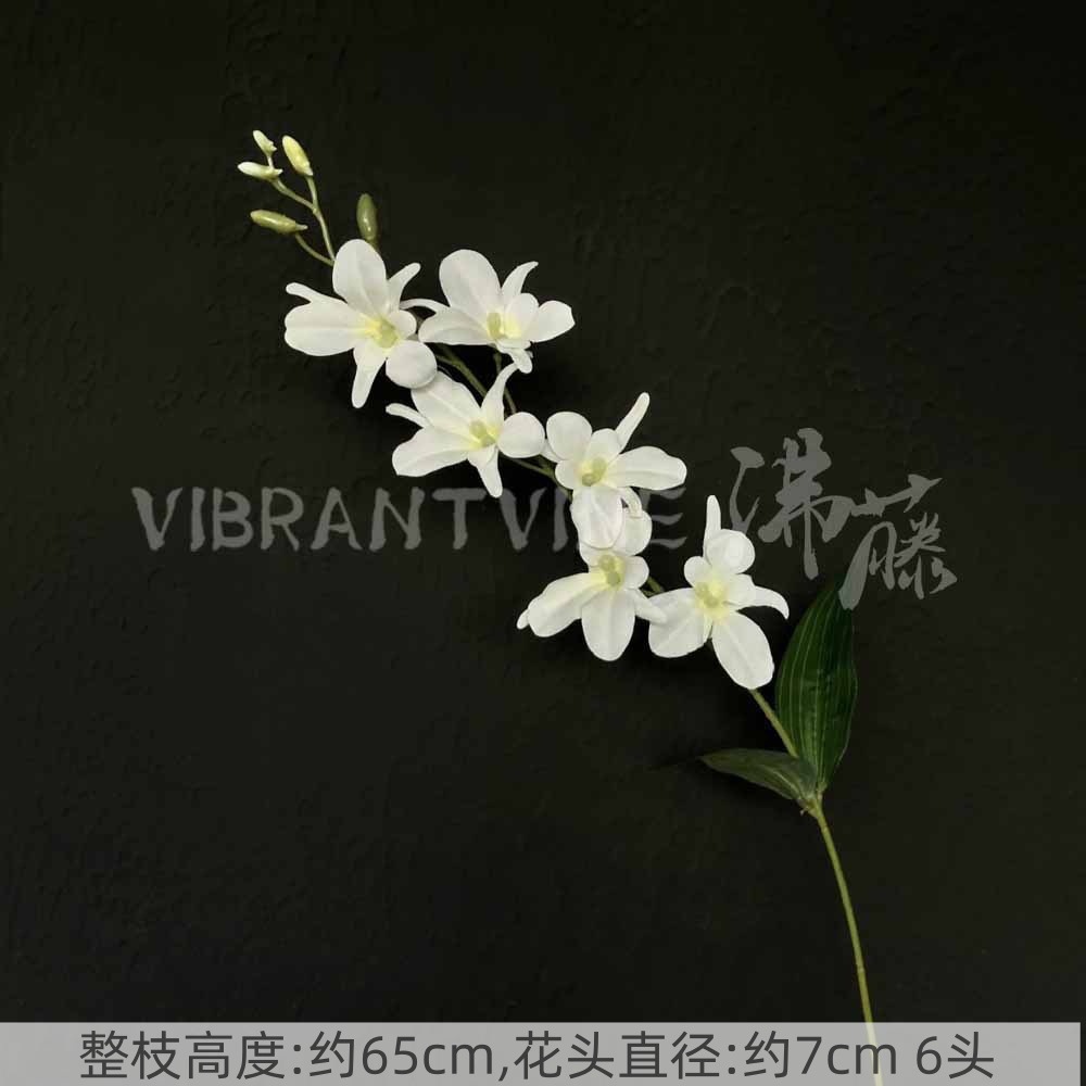 Arreglo de flores de guía de diseño de bodas blanco Arreglo de flores de guía Sala de estar del hotel Decoración de flores falsas Fábrica de flores artificiales al por mayor