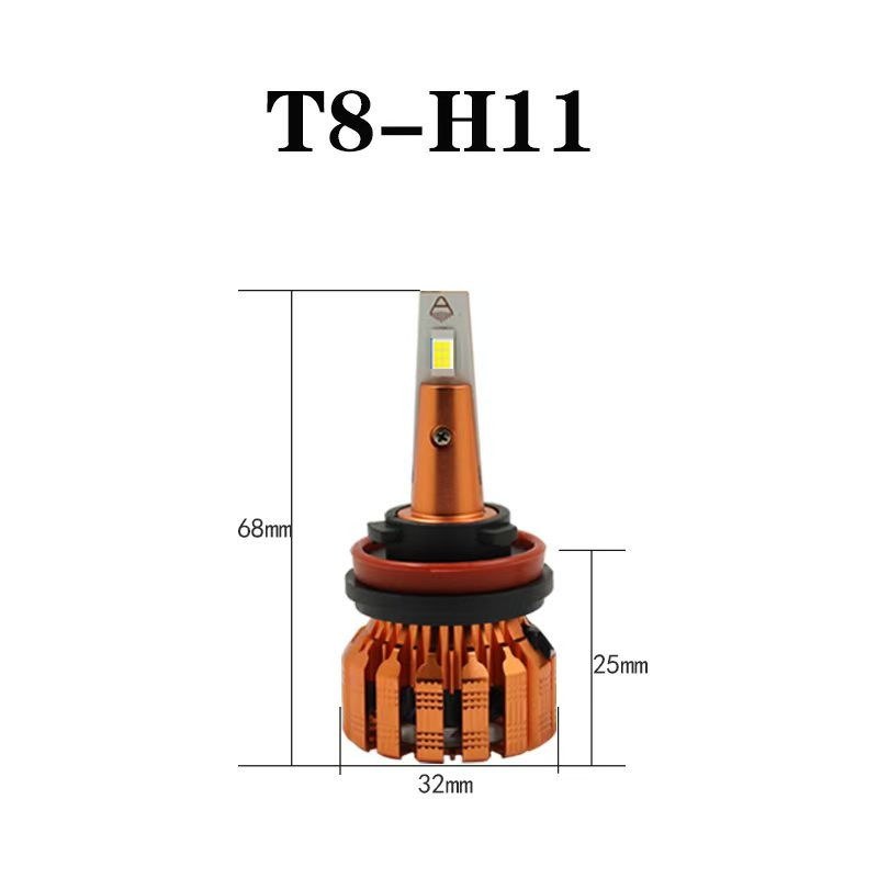 T8 H4 Far-Closing One-LED Auto Headlight H4 Renovación y actualización no destructiva