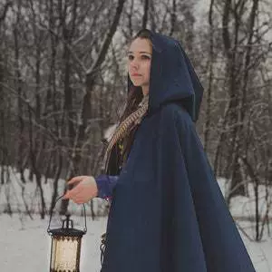 Зимний длинный худи, плащ-тренч, Хэллоуин, европейский стиль