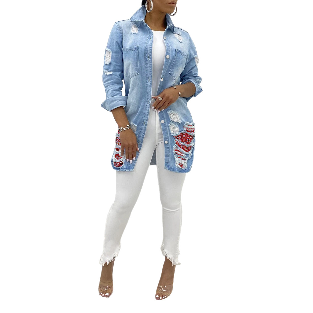 women s denim coat nihaostyles wholesale clothing NSWL78442