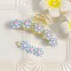 New Children's Dopamine Duckbill Clip Cute Sweet Flower Grab Clip No Hair Shark Clip Side Hair Accessories Headwear