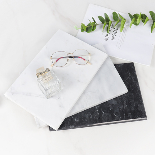 Marble bathroom wash tray bathroom sink tray European Nordic simple makeup jewelry storage tray