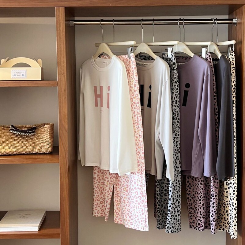 Every Year, There Are New Korean-Style Pajama Sets Made of Cotton, Comfortable for Home Wear, Casual and High-End, Suitable for Wearing Outside as Loungewear Every Year, There Are New Korean-Style Pajama Sets Made of Cotton, Comfortable for Home Wear, Casual and High-End, Suitable for Wearing Outside as Loungewear