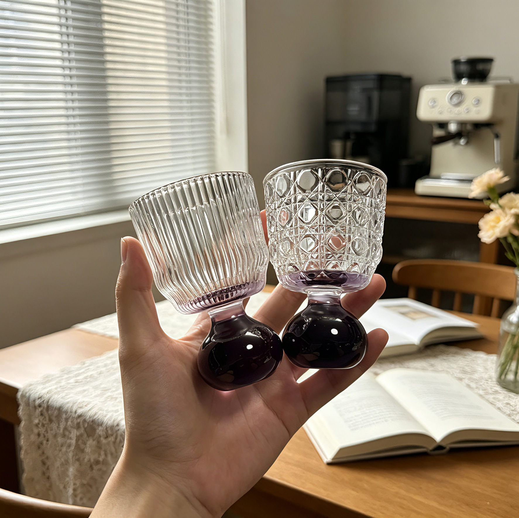 Inswind High Value High Pies Mini Glass Creatively Medieval Whiskey Taza de vino taza de vino taza de jugo