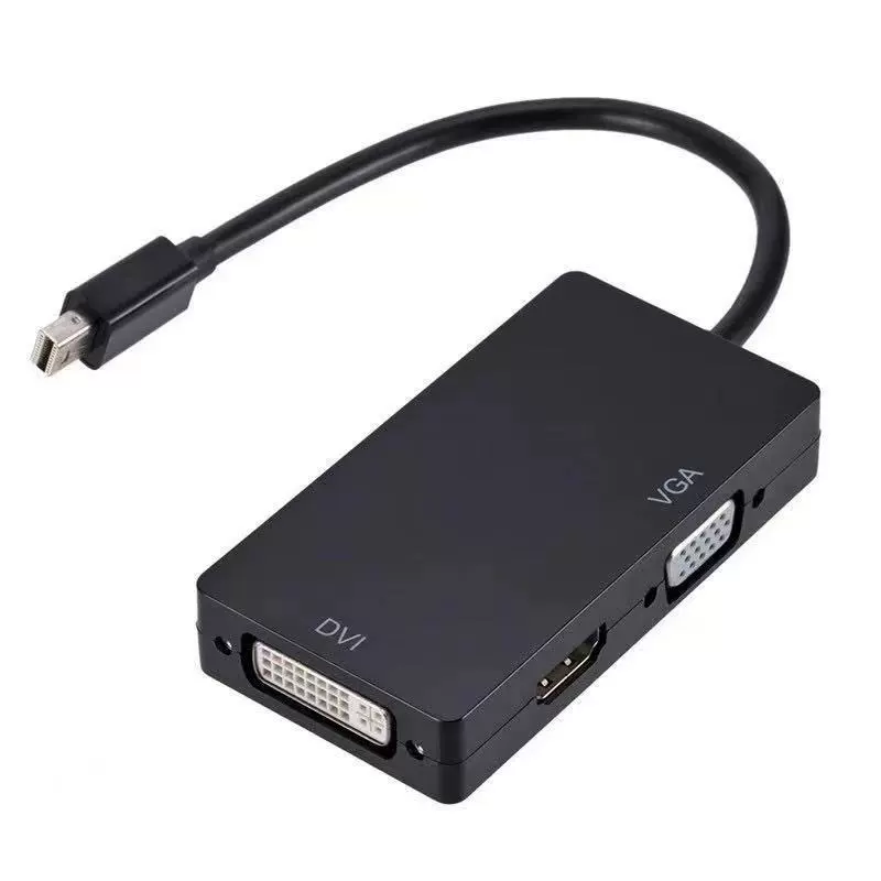 Мини-адаптер DP к HDMI VGA DVI конвертер DP три-в-одном ноутбука мини Lightning ротор 4K