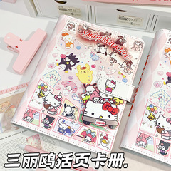 新しいサンリオ A5pu カードブックかわいい漫画ルーズリーフブック取り外し可能なメモ帳 kt 猫ノートブック
