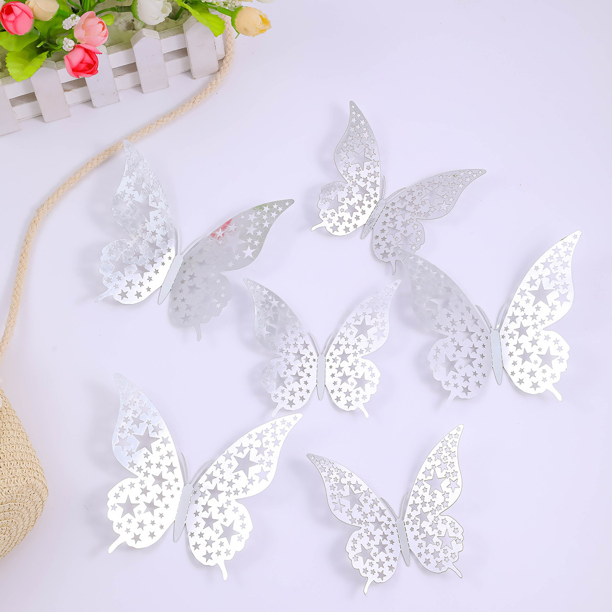 Q mariposa plateada 12