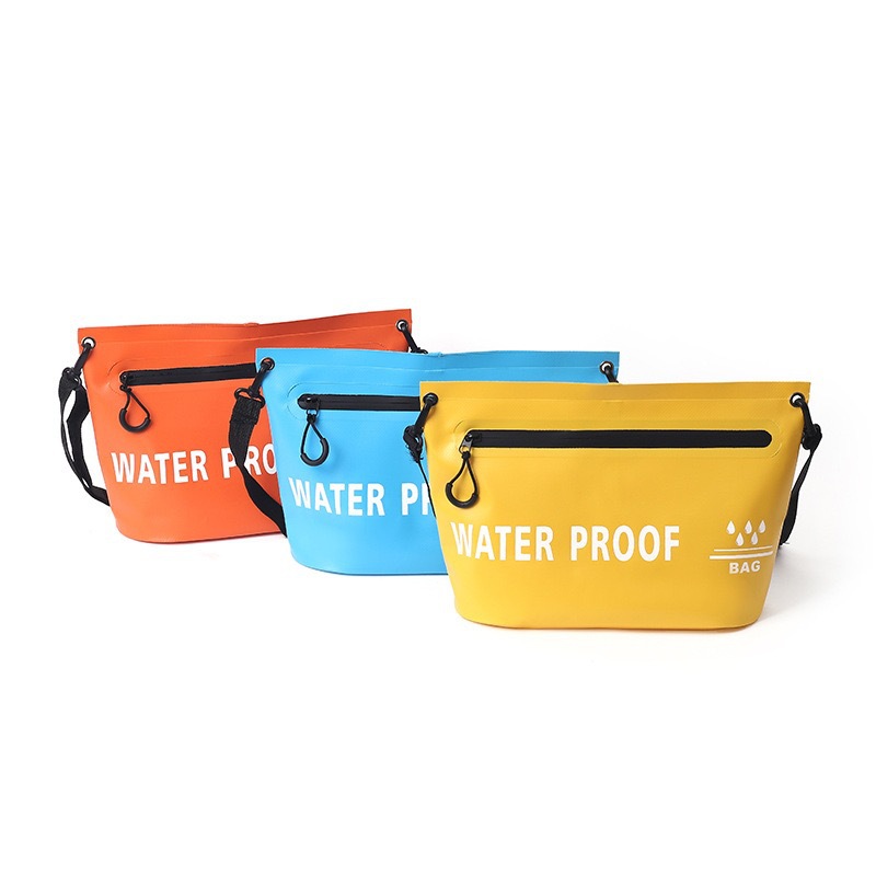 Bolso impermeable con cremallera de ocio al aire libre transfronterizo Bolso de baño impermeable de un solo hombro Bolso de viaje para hombres y mujeres Bolso de baño