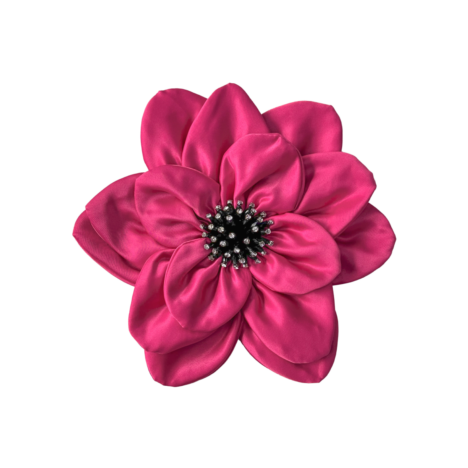 Diamante multicolor flor floral multicapa tela tridimensional ropa maleta accesorios de decoración del hogar en stock al por mayor