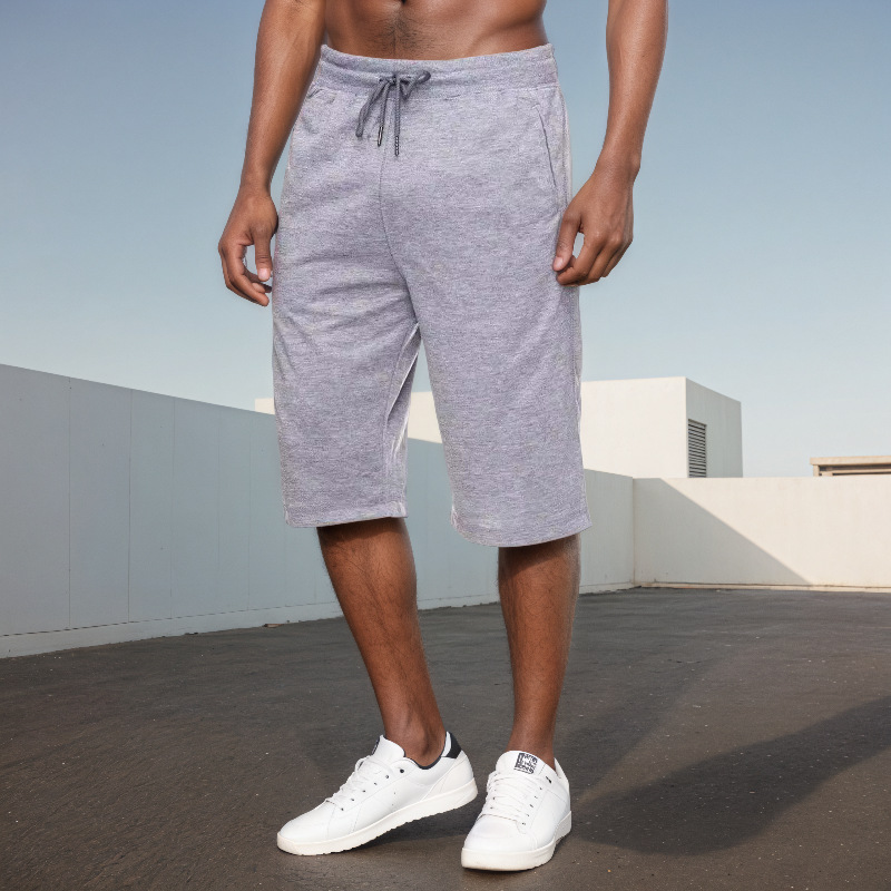 Cross-Border Hot-Selling Thin Cotton Cropped Shorts for Men, Summer Casual and Comfortable Outdoor Hiking Sports Running Pants