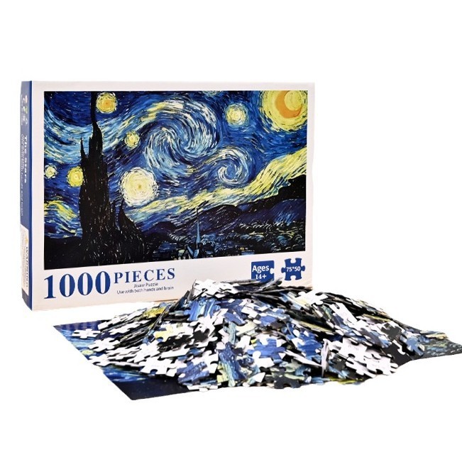 星空のジグソーパズル1000枚の紙のジグソーパズルは子供のおもちゃを卸売りします。|undefined