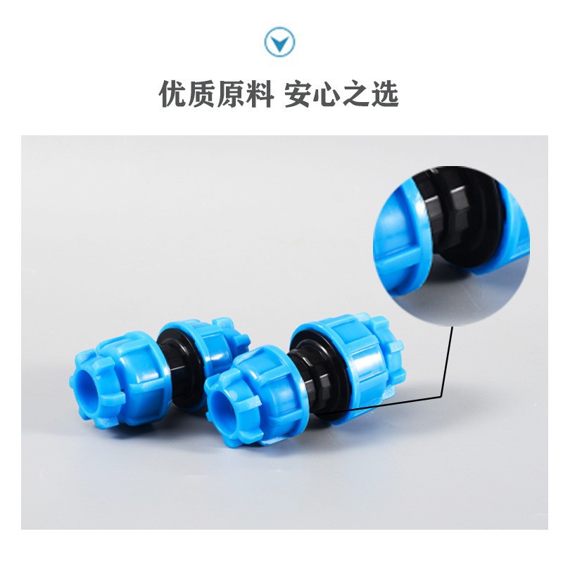 PE Junta suelta conexión rápida un enchufe puede ser accesorios de plomería reducción de tubería de agua del grifo codo directo válvula de parada de bola de tres vías