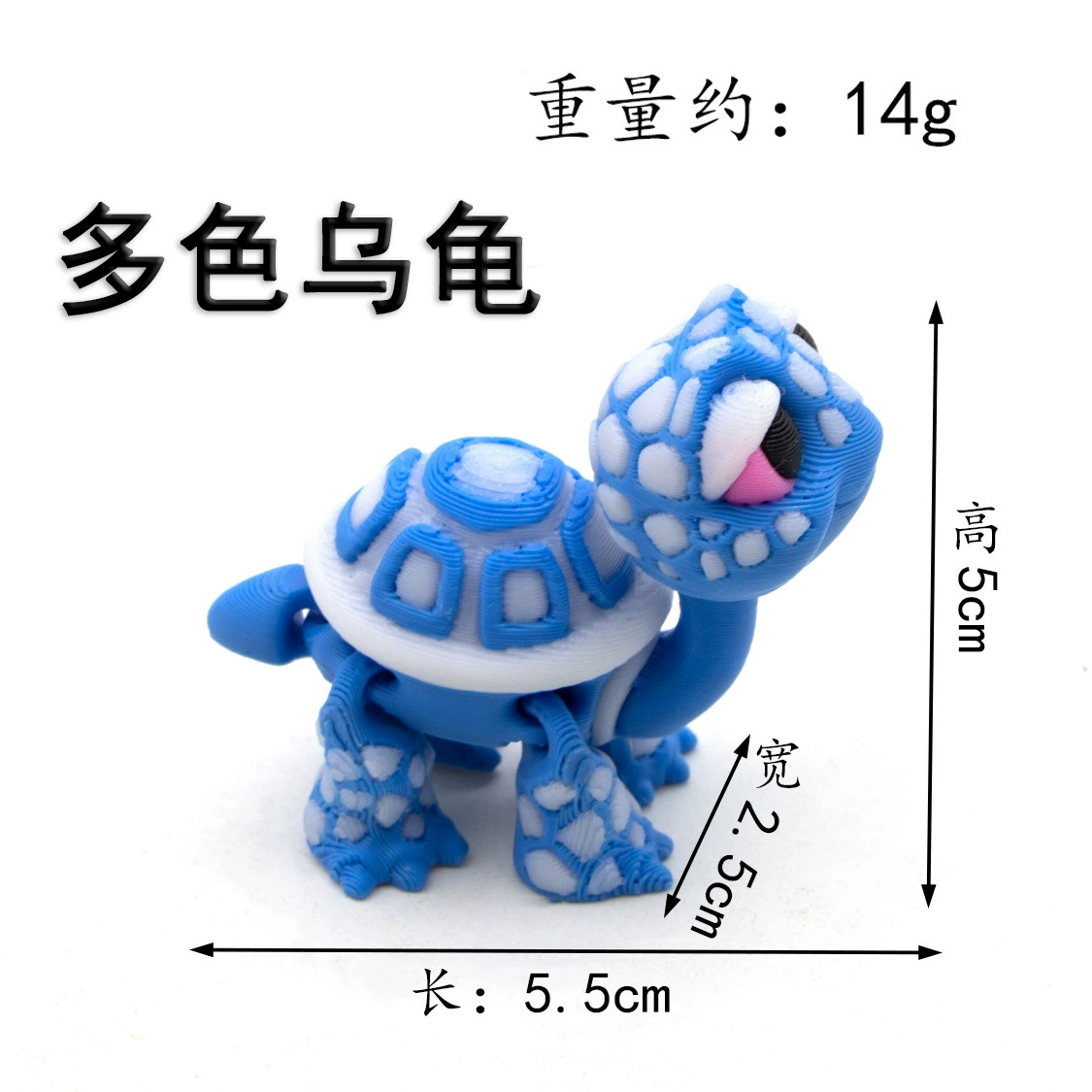 Multicoloured toy, handle, minifigure, 3D, (Cross-border trading)