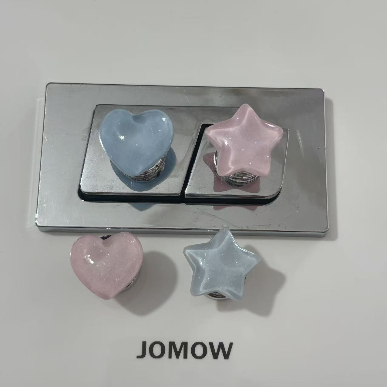 Накладка на кнопку смыва Star Love звезда розовая