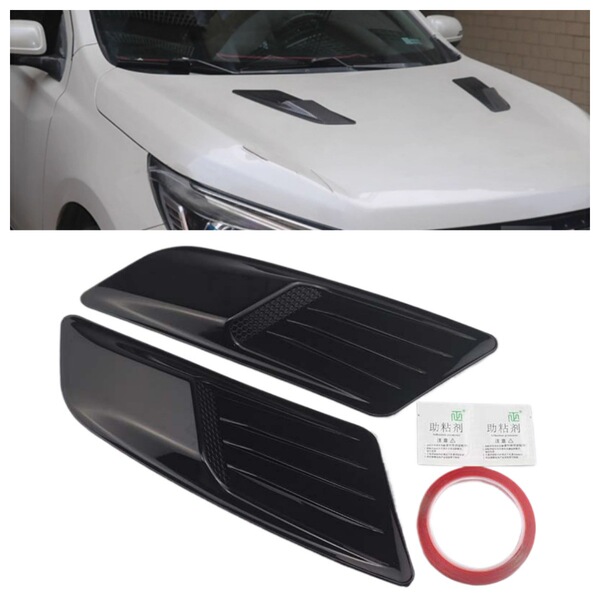 Car modification carbon fiber large hood fake air outlet hood…