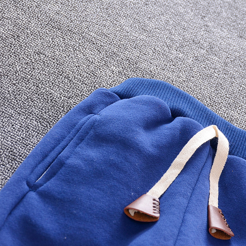 Winter pluche baby 2023 nieuwe cartoon jongens en meisjes trui met capuchon, tweedelige set kindersportkleding_voghion.com