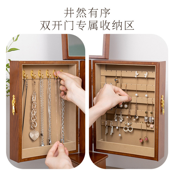 Capacious multilayer storage system from natural wood