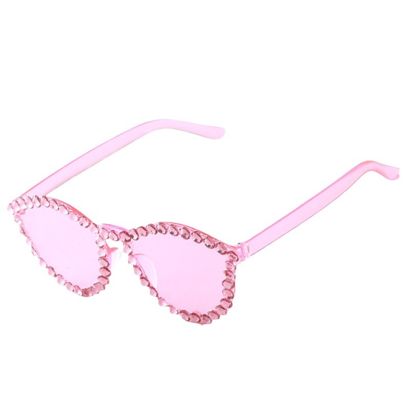 Nuevos productos transfronterizos puntuales manuales gafas de sol coloridas SUNGLASSES gafas de sol de fiesta gafas de moda personales para mujeres