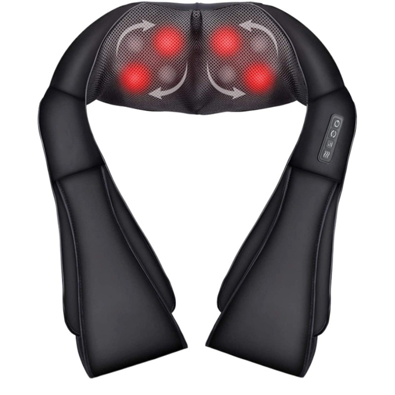Massage Instrument Cervical Spine Kneading Massage Shawl Gift Car Home Dual-Use Neck and Shoulder Wholesale Cervical Spine Massager Plug-In