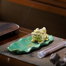 中式貔貅家居客厅茶室桌面装饰工艺品饰品茶道线香炉香薰炉具摆件