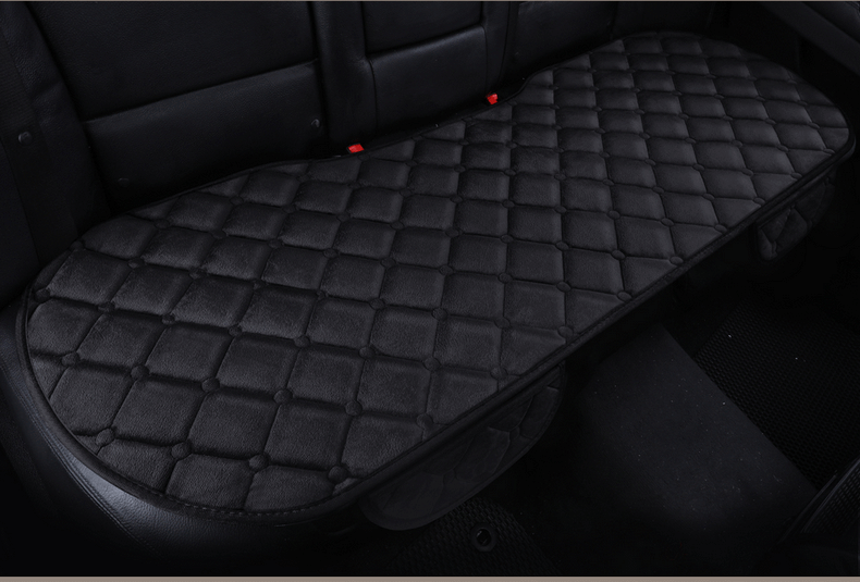 Non-slip warm car seat cushion three-piece set without backrest wool cushion manufacturers